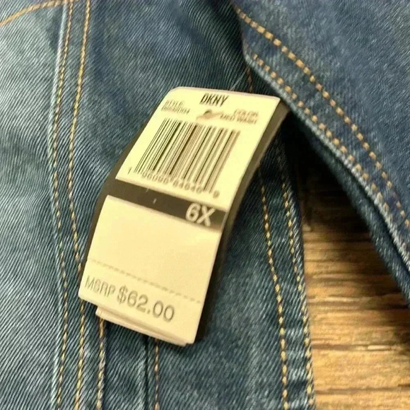 DKNY Kids Blue Denim Jacket size 6x - Picture 3 of 4